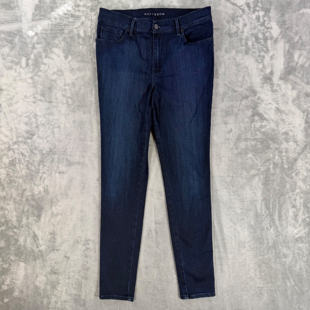 Mott & Bow High Rise Skinny Jeans Women's Size 30 Blue Tencel Blend